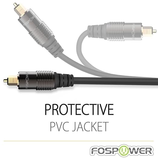 FosPower 24K Gold Plated Toslink to Mini Toslink Digital Fiber Optical S/PDIF - Image 6