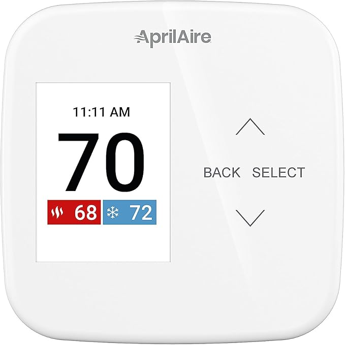 AprilAire S86WMUPR Wi-Fi Programmable Thermostat, 2H/2C Heat/Cool Stages or by AprilAire