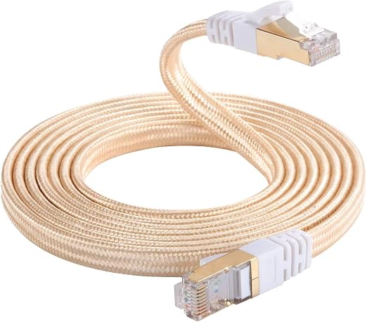DanYee Cat 8 Ethernet Cable, Nylon Braided 6.5ft CAT8 High Speed Professional - Image 4