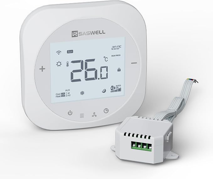 Smart WiFi Thermostat for Home, Programmable Thermostat by Saswell