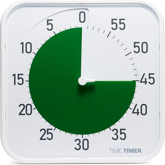 Time Timer Original 12" Visual Countdown Timer – Large 60-Minute Silent by TimeTimer