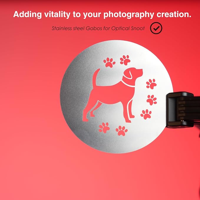 20Pcs Unique Round Gobos Kit for Optical Snoot, 66mm/2.6in Metal Plate Patterns - Image 3