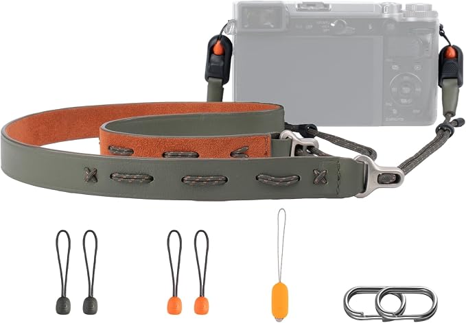 PGYTECH Camera Shoulder Strap Slim Vintage Style, Adjustable 32.2-53.5in Quick by PGYTECH-US