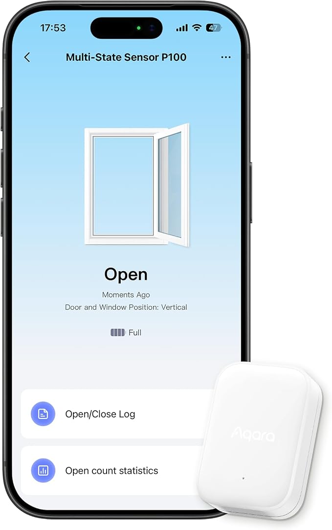 Aqara Multi-State Sensor P100, Thread/Zigbee Door and Window & Vibration Sensor by Aqara