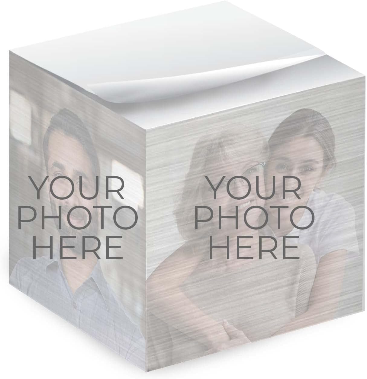 Custom Photo Sticky Note Cube / 600 Sheets / 2.75" Memo Block Printed on 4 Sides/Unique Photo Printed On Each Side