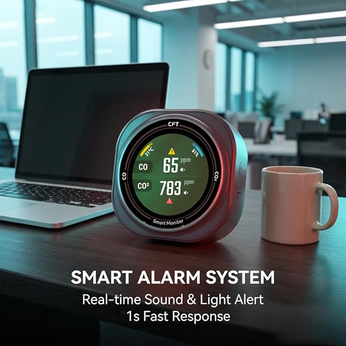 FABISENSE Smart Carbon Monoxide Detector, Portable Air Quality Monitor - Image 7