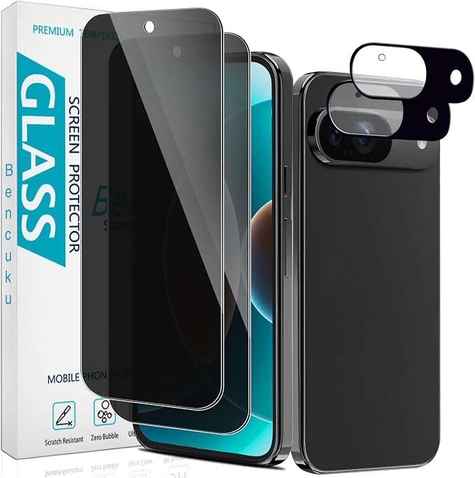Privacy Screen Protector for Google Pixel 9 Anti Spy Private Tempered Glass by Bencuku