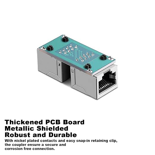 ZUZONG RJ45 Coupler, in Line Coupler Ethernet Coupler Cat8/ Cat7/ Cat6/ Cat5e/ - Image 6