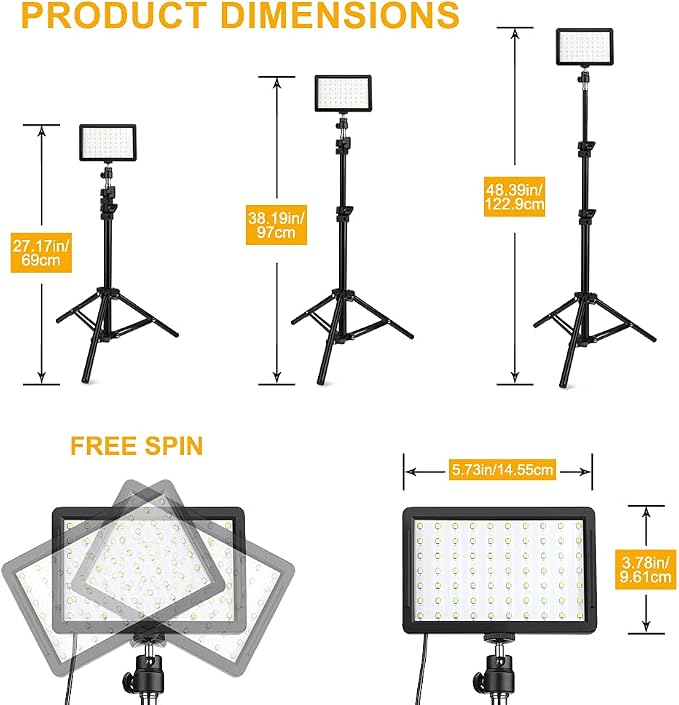 3 Packs 70 LED Video Light - Image 2