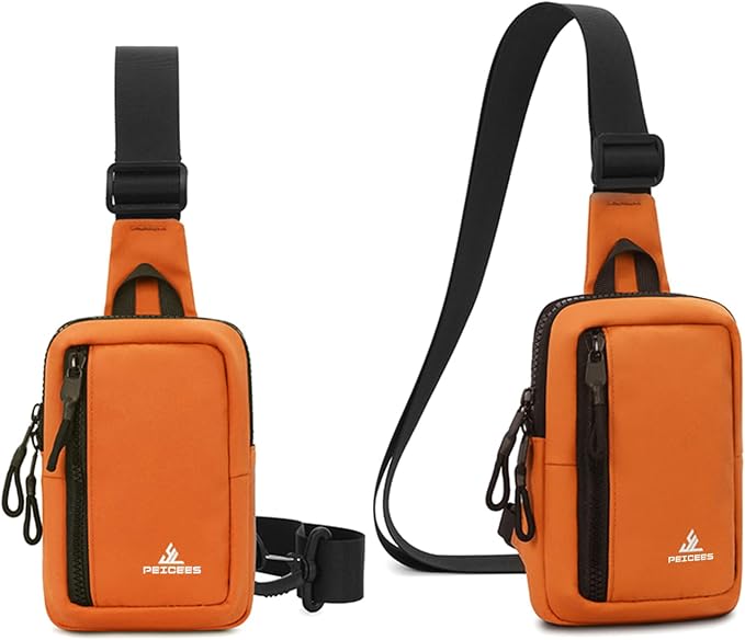 Peicees Small Crossbody Bag for Men Women Mini Sling Bag Travel Running Phone - Image 8