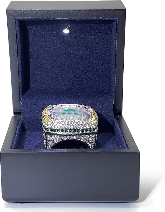 Wooden Lighting Display Box for Championship Ring – LED Illuminated, Available - Image 4