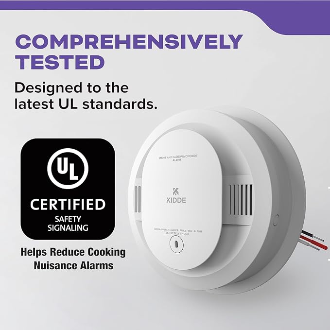 Kidde KN-COSM-IBA Hardwire Combination Smoke Carbon Monoxide Detector Battery - Image 6