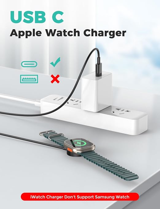 2026 Upgraded USB C for Apple Watch Charger Magnetic Fast Charging Cable - Image 2