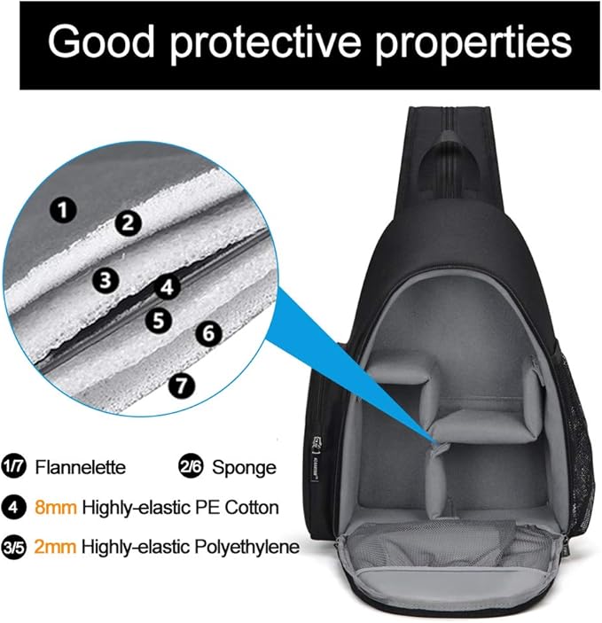 CADeN Camera Bag Sling Backpack, Camera Case Backpack - Image 5