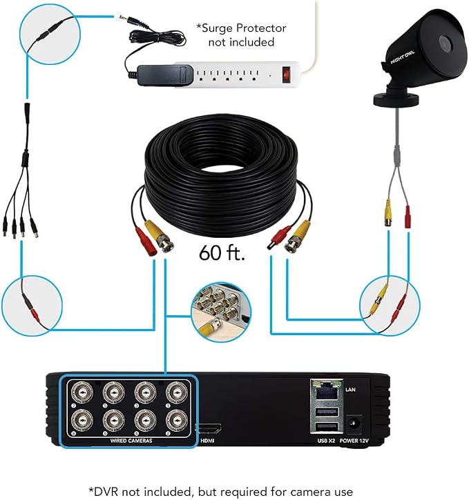 Night Owl 1080p HD Wired Indoor/Outdoor Add-On Cameras, 100 ft. of Night Vision - Image 8