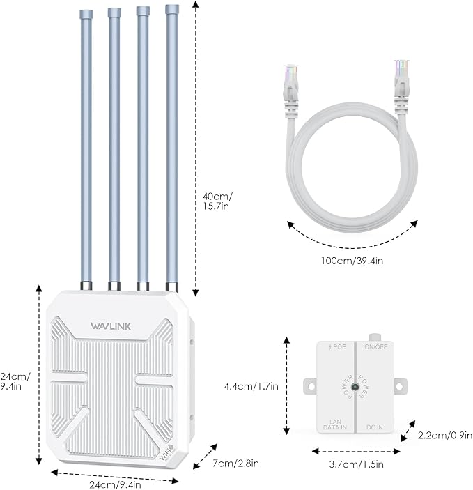 WAVLINK AX3000 Outdoor WiFi 6 Extender Long Range, Outdoor Wireless Access Point - Image 8