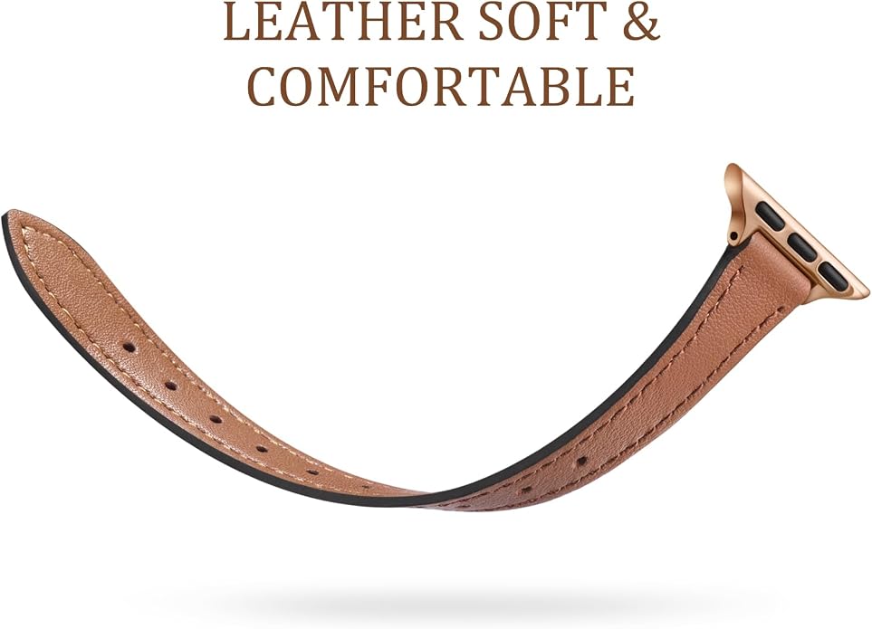 Charlam Slim Leather Band Compatible - Image 3