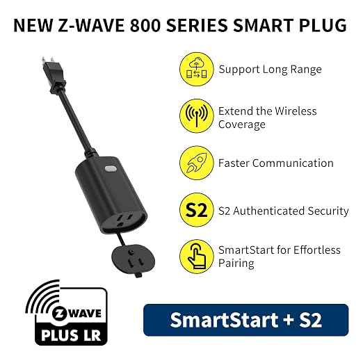 Minoston Zwave Outlet Plug, 800 Series Outdoor Z-Wave LR Smart Plug, On/Off - Image 9