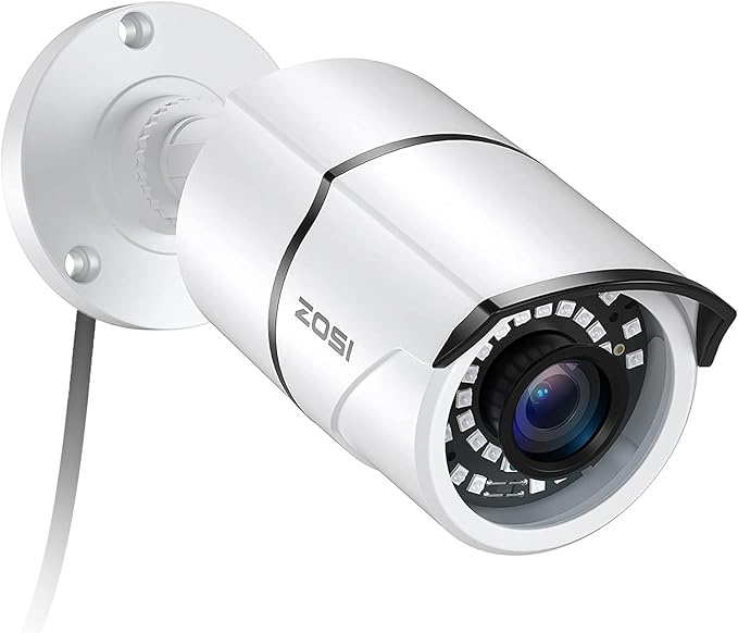ZOSI 2MP 1080p Security Camera, 4-in-1 TVI/CVI/AHD/CVBS Surveillance Bullet by ZOSI