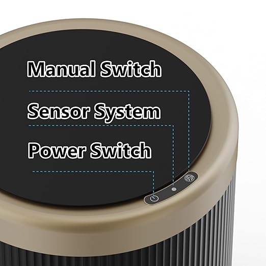 URALFA Automatic Motion Sensor Bathroom Trash Can - Image 5