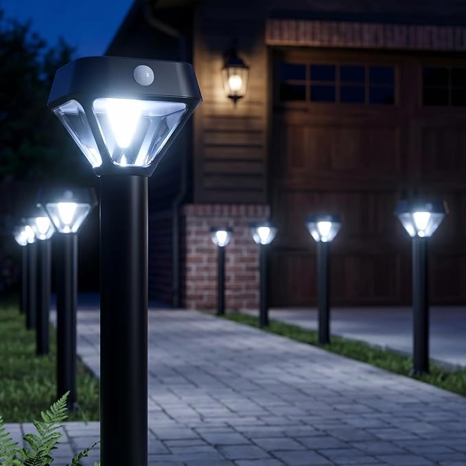 XMCOSY+ Smart Solar Pathway Lights Outdoor, Motion Sensor Landscape Lighting - Image 8