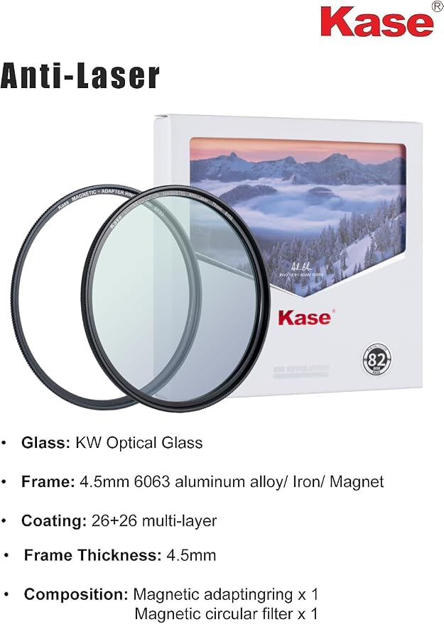 Kase Revolution Anti-Laser Filter Magnetic Shockproof Tempered Optical Glass - Image 5