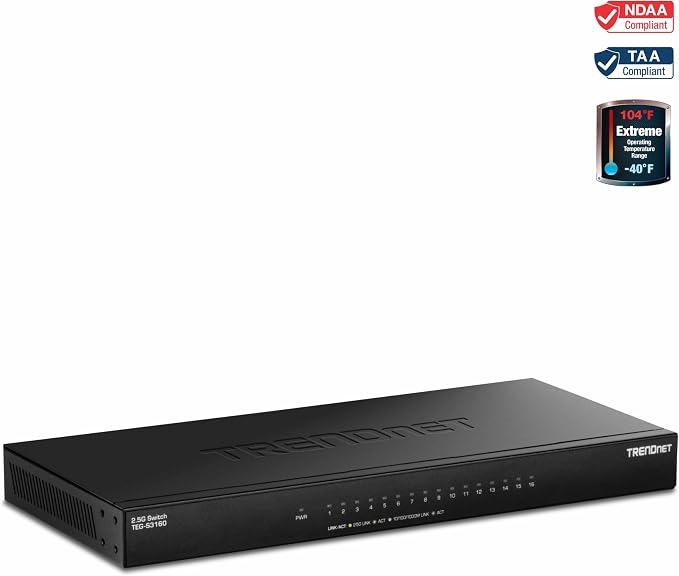 TRENDnet 16-Port Unmanaged 2.5G Desktop Network Ethernet Switch, 16 x 2.5Gb - Image 10