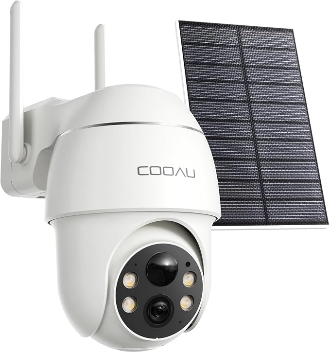 COOAU 4MP Cameras for Home Security Outdoor, 5GHz & 2.4GHz Solar Security by COOAU