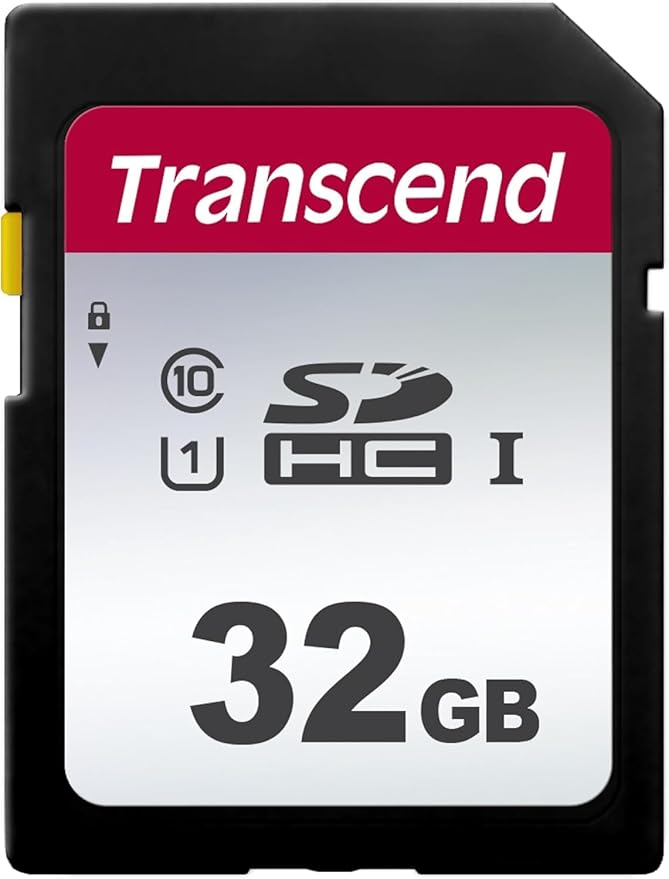 Transcend SDC300S 32GB SDHC SD Card, Compatible by Transcend