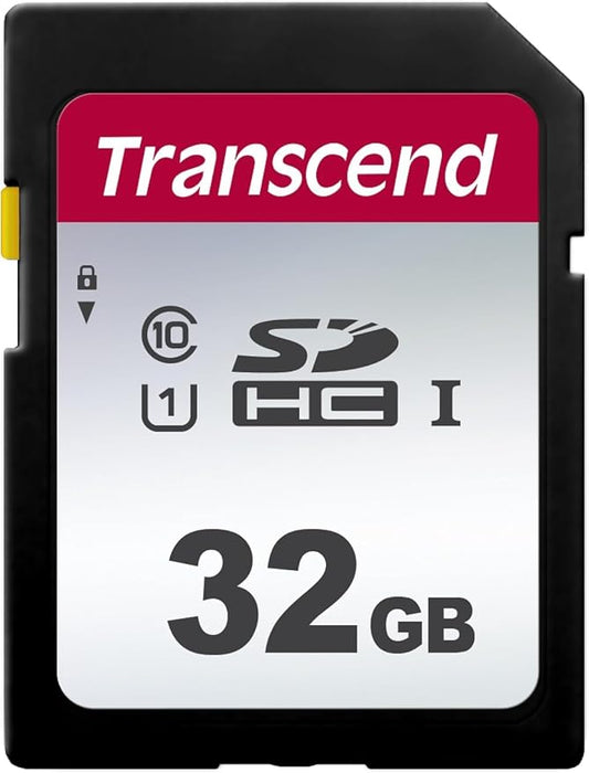 Transcend SDC300S 32GB SDHC SD Card, Compatible by Transcend
