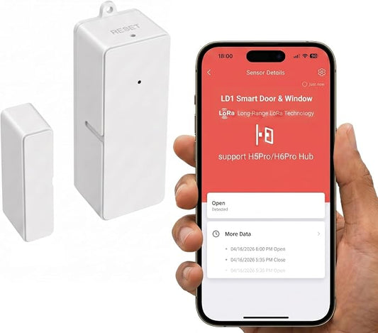 MOCREO LD1 LoRa Smart Door Window Sensor, 2000ft Ultra-Long Range, 5-Year by MOCREO
