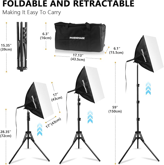 Softbox Lighting Kit, Soft Box Photography Lighting Set - Image 3