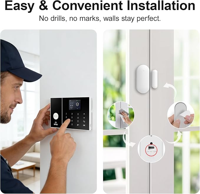 Alarm System for Home Security, 22Piece Wireless Security System - Image 5