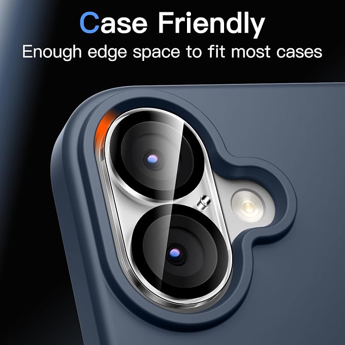 JETech Camera Lens Protector for iPhone 17 6.3-Inch, 9H Tempered Glass - Image 7
