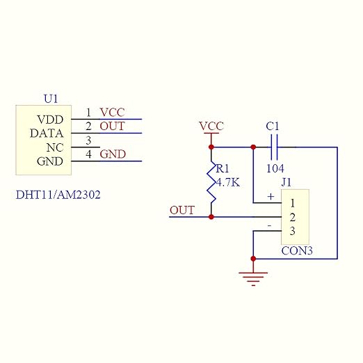 HiLetgo 2pcs DHT22/AM2302 Digital Temperature and Humidity Sensor Module - Image 4