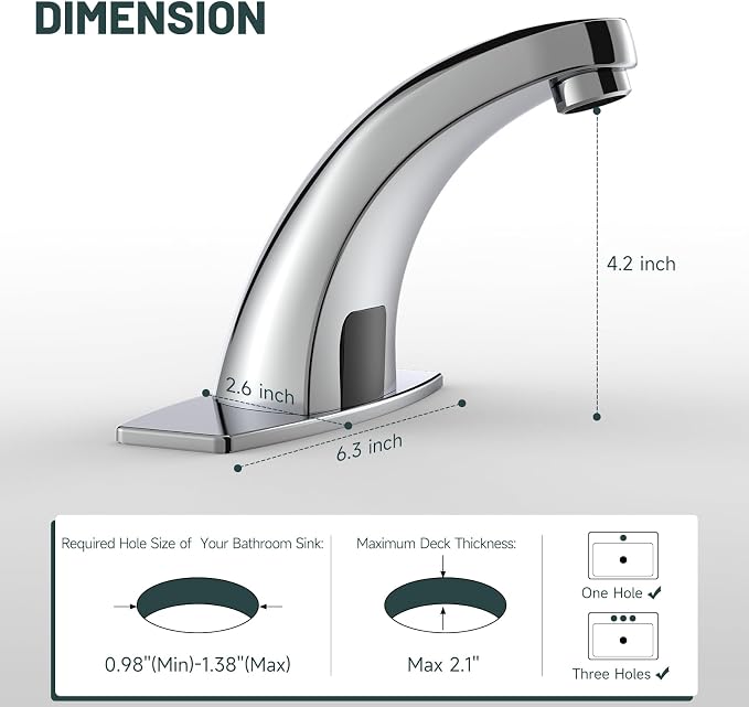 Touchless Bathroom Sink Faucet - Image 2