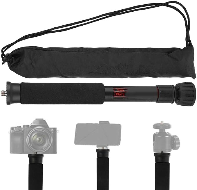 Mini Camera Monopod 48 Inch, Portable Adjustable Height Monopod Selfie Stick - Image 2
