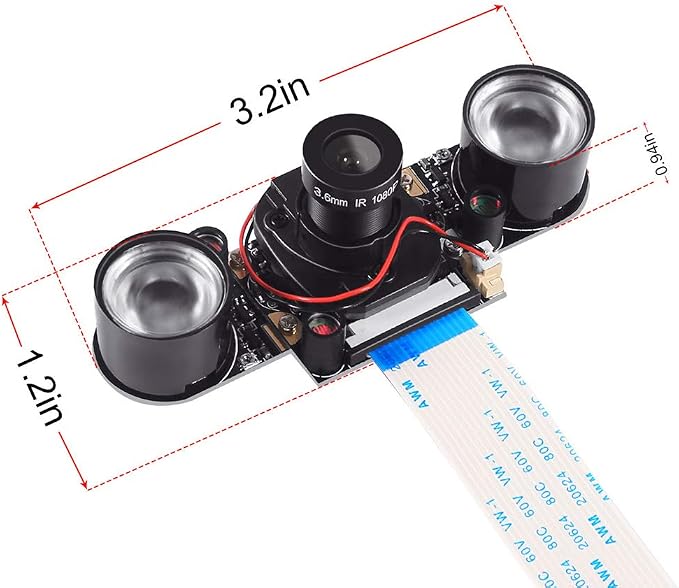DORHEA Raspberry Pi 4 Camera Module Automatic IR-Cut Sensor Day/Night Vision - Image 6