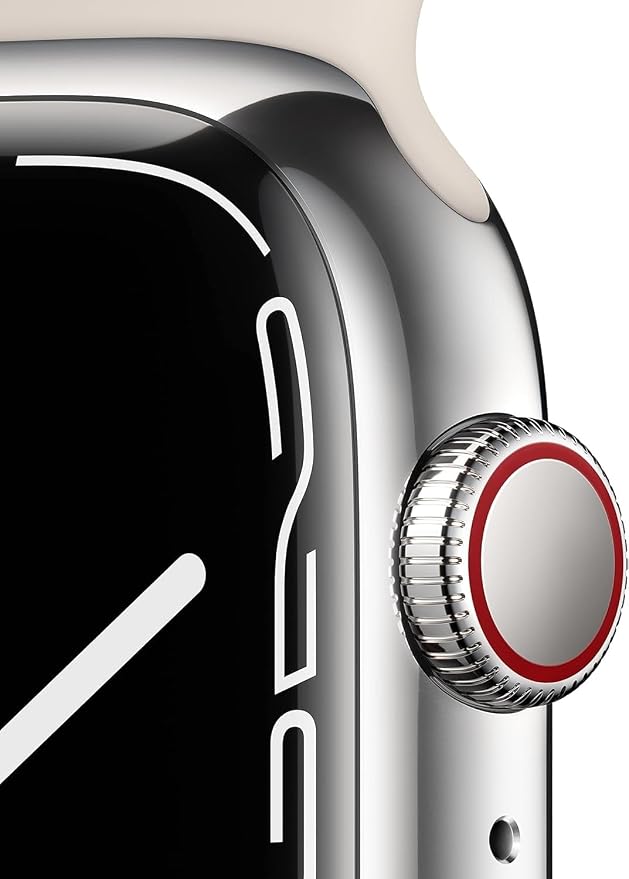 Apple Watch Series 7 Starlight Aluminum Case - Image 3