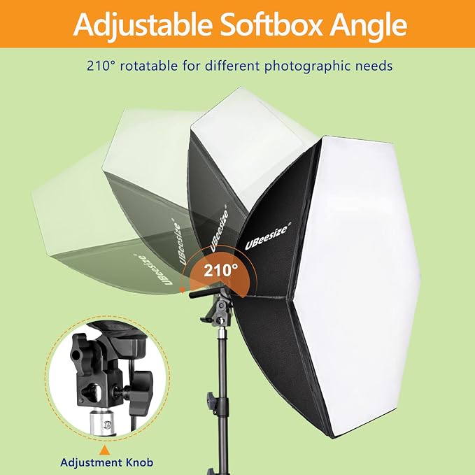 UBeesize Softbox Photography Lighting Kit, Continuous Lighting Kit - Image 5