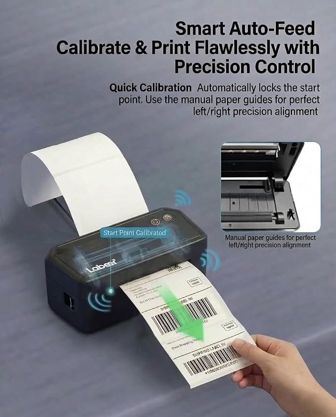 Labeer Bluetooth Thermal Shipping Label Printer, Wireless 4x6 Label Printer - Image 7
