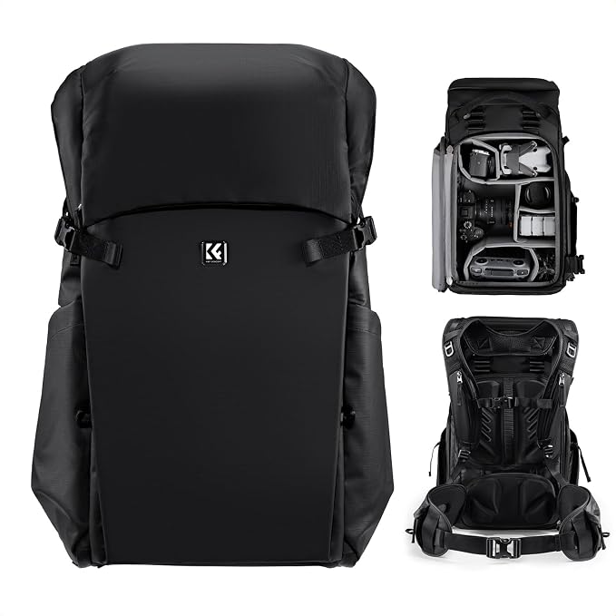 K&F Concept Camera Backpack, 30L Large Capacity Camera Bag, Waterproof DSLR by KFCONCEPT