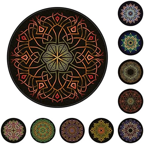 Chair Mat for Hardwood Floor Anti-Slip Floor Protector Round Gaming Computer by GZQIAWY