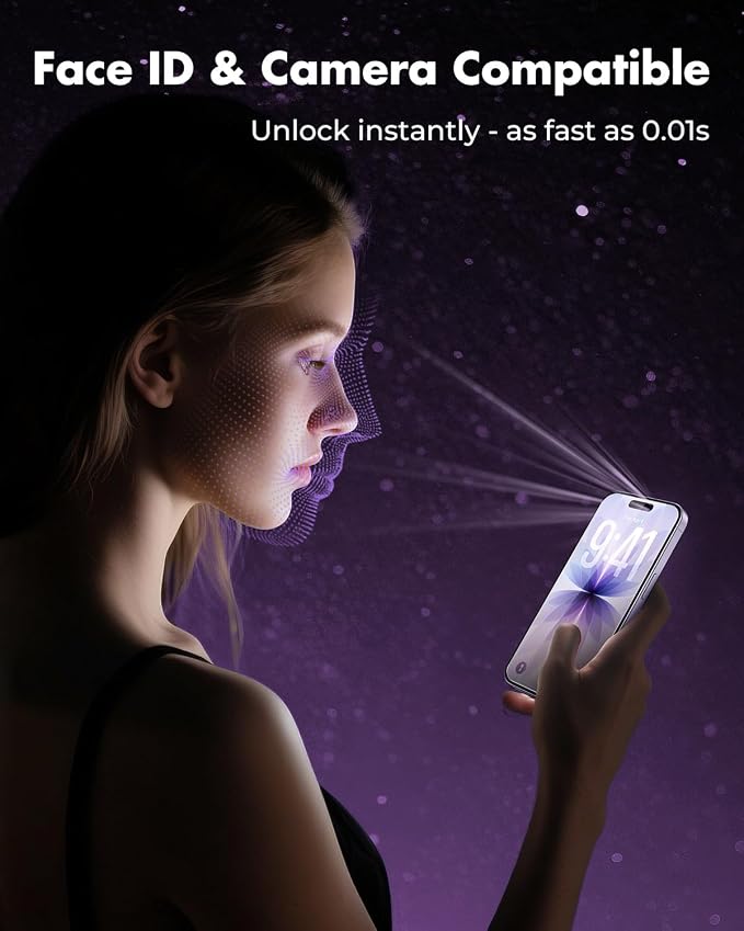 UNBREAKcable iPhone 17 Screen Protector 3-Pack, Upgraded Dual-Tempered Glass + - Image 6