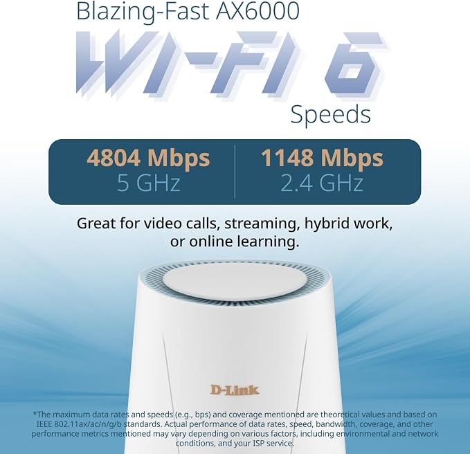 D-Link DBR-560 AX6000 Wi-Fi 6 SOHO VPN Router 1 x USB Type-C Port 1 x 2.5Gb WAN - Image 3