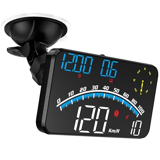 GPS Digital Speedometer with Compass, Driving Distance, Fatigue Driving Reminder by MAIMEIMI
