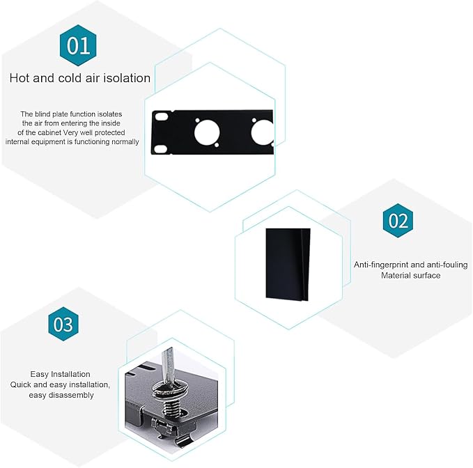 XLR HDMI Audio Rack Mount Panel, 1U Hinged D-Series Punched Metal HDMI Rack - Image 6