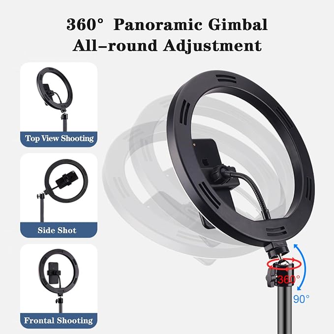 Selfie Ring Light with 3 Light Modes and 10 Brightness Levels USB Powered Mini - Image 6