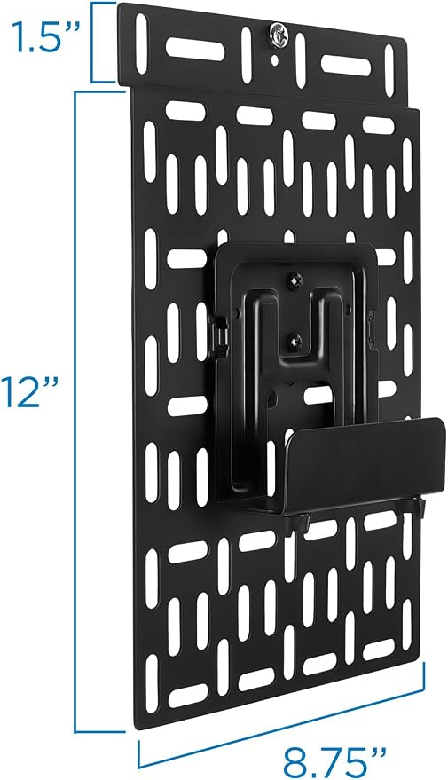 Mount-It! Cable Box Mount Behind TV | Adjustable Universal Mounting Bracket - Image 9