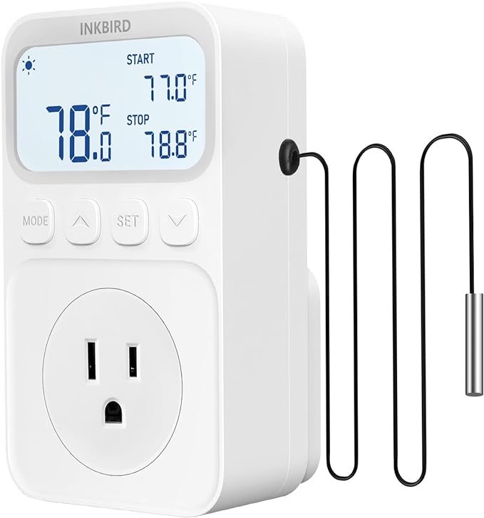 INKBIRD Digital Thermostat Outlet Temperature Controller Outlet Socket by Inkbird